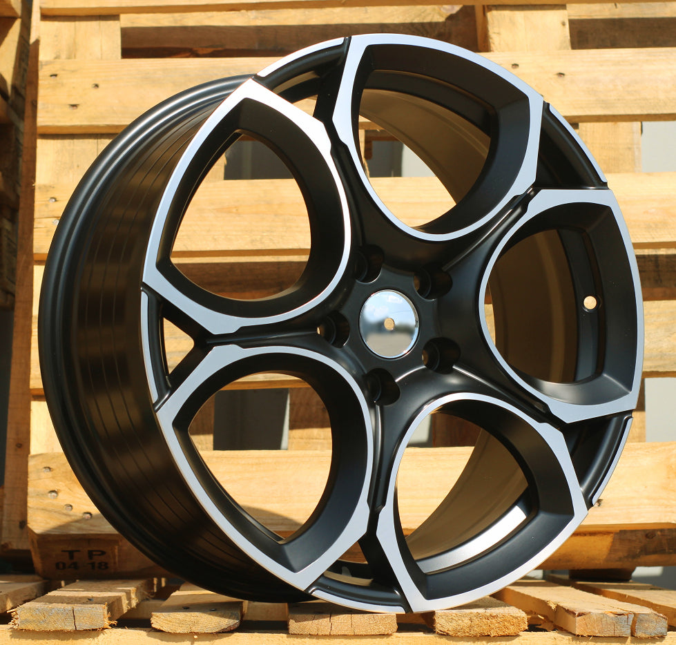 Alu kola pro Volkswagen I5162 7.5x17 5x112 ET45 Black Polished Half Matt