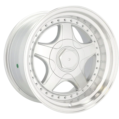 Alu kola pro BMW 7813F 8.5x17 5x120 ET20 74.1 Silver & Polished Lip | Wheelsup.cz