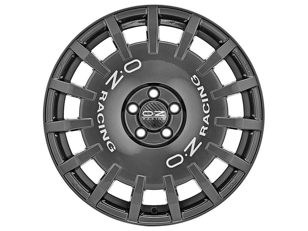 Alu kola OZ RALLY RACING 8x17 4x100 ET28 Dark Graphite Silver Lettering