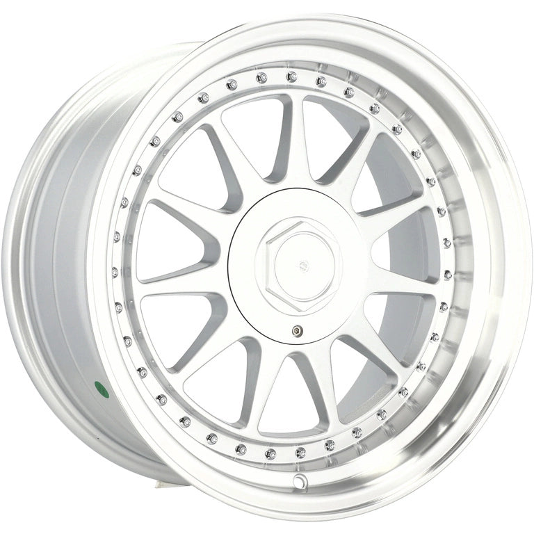 Alu kola Racing Line 7962F 8.5x17 4x100 ET20 57.1 Silver & Polished Lip