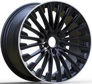 Alu kola pro Mercedes FBX132 8x18 5x112 ET43 Black Half Matt & Polished Lip