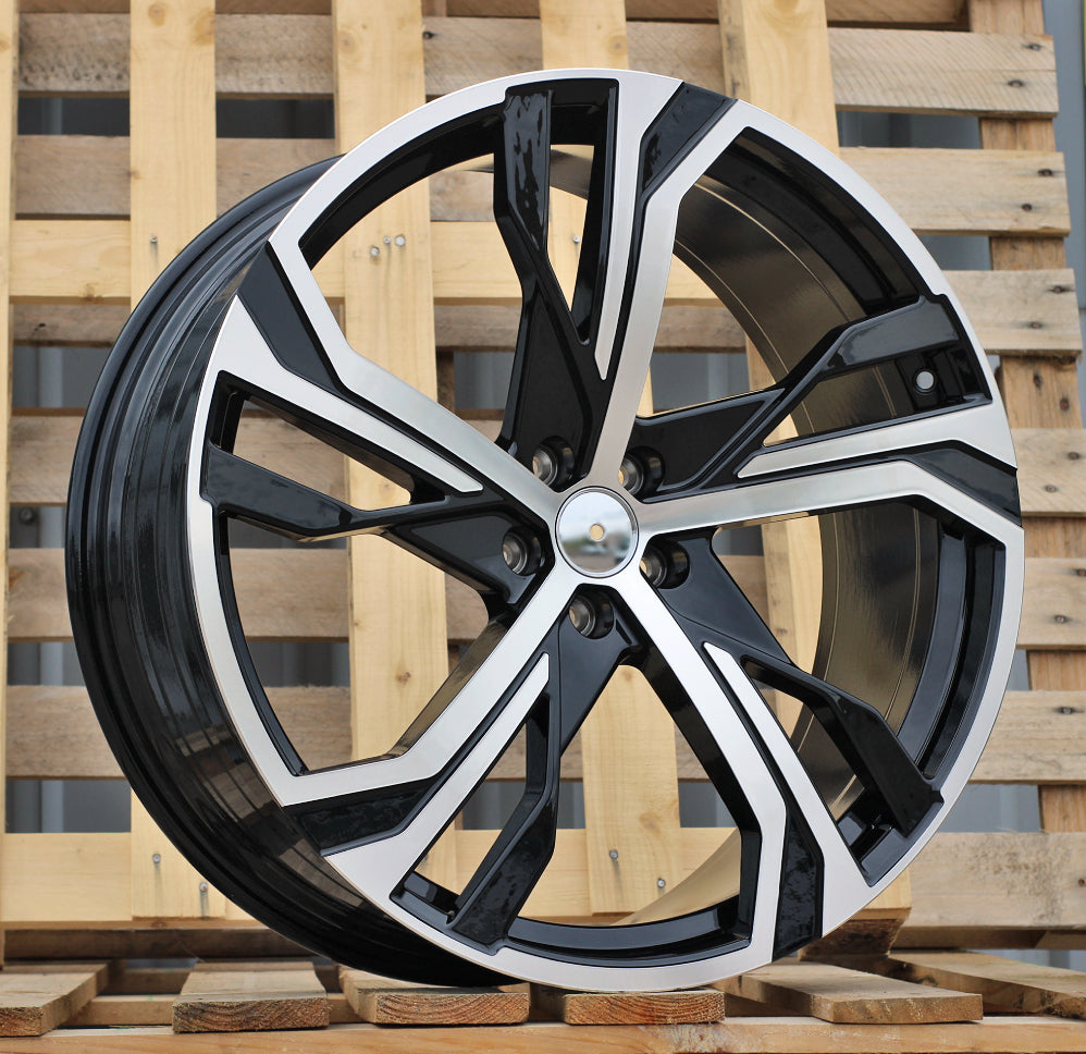 Alu kola pro Volvo YF5753 9x22 5x108 ET38.5 63.4 Black Polished