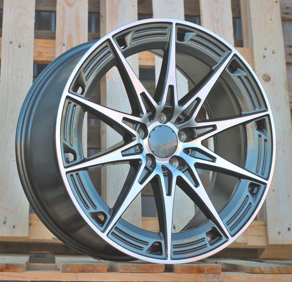 Alu kola pro Mercedes H3500F 9.5x19 5x112 ET43 66.6 Grey Polished