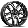 Alu kola GMP Lunica 8x18 5x112 ET45 66.6 matt anthracite diamond