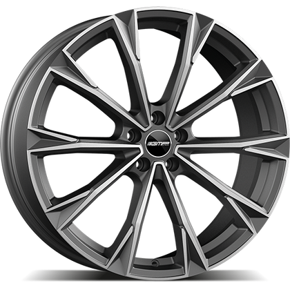 Alu kola GMP Totale 8.5x20 5x112 ET43 66.6 matt anthracite diamond
