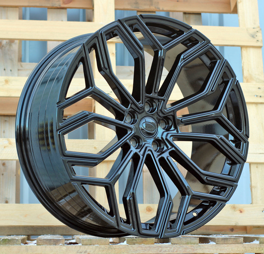 Alu kola pro Land Rover HF5225 10x22 5x120 ET38 72.6 Satin Black | Wheelsup.cz