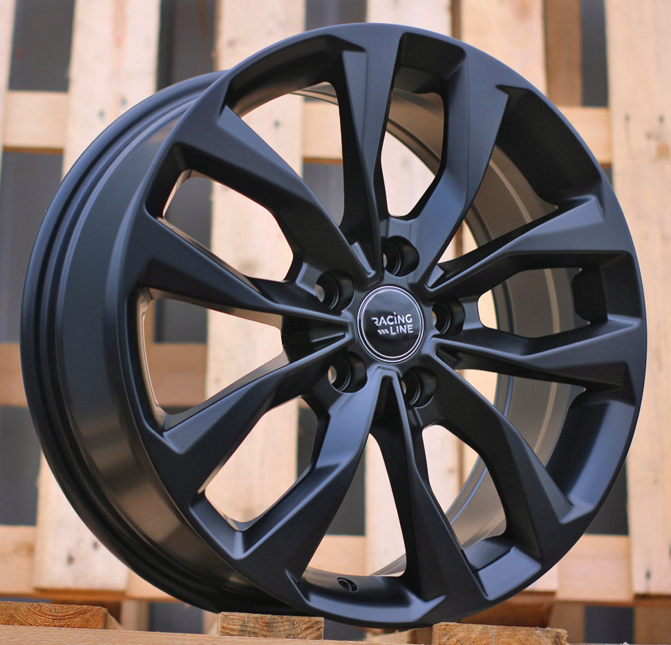 Alu kola pro Racing Line Y1144 6.5x16 5x100 ET45 Black Half Matt