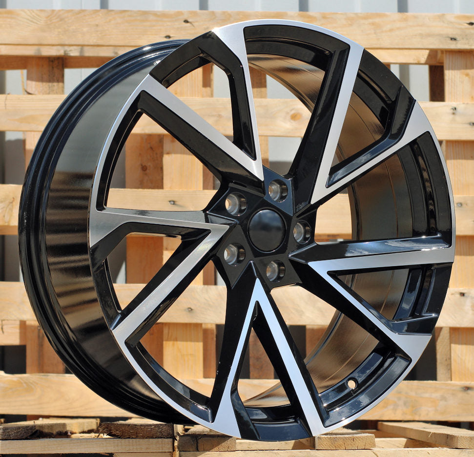 Alu kola pro Škoda FE181 6.5x16 5x112 ET46 Black Polished