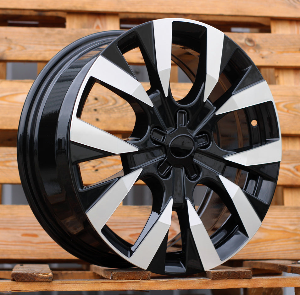 Alu kola pro Citroen Y1248 7x17 5x108 ET45 65.1 Black Polished