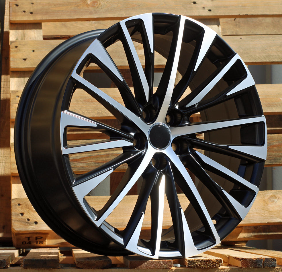 Alu kola pro Lexus Y1118 8x20 5x114.3 ET30 Black Polished Half Matt