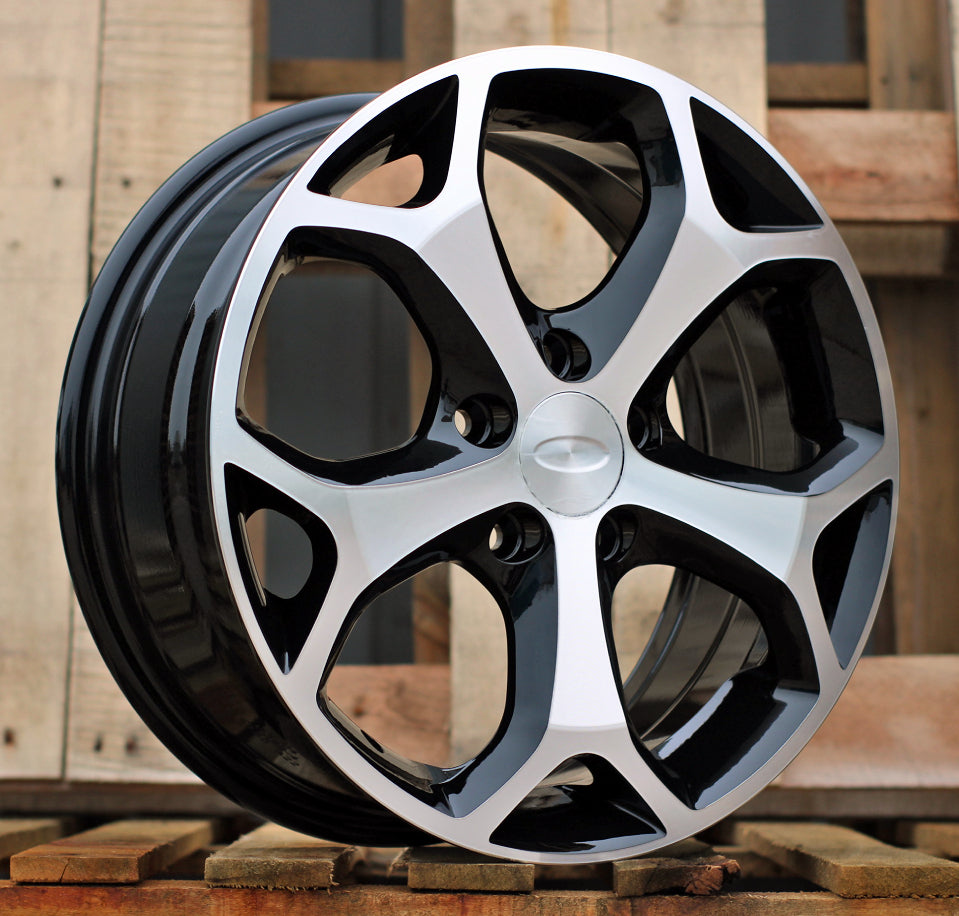 Alu kola pro Ford BK386 6.5x16 5x108 ET50 Black Polished