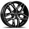 Alu kola GMP Lunica 9.5x20 5x112 ET50 66.6 black diamond