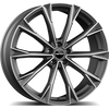 Alu kola GMP Totale 9.5x21 5x112 ET36 66.6 matt anthracite diamond