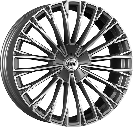 Alu kola GMP A103 9.5x22 5x112 ET25 66.6 moon grey diamond