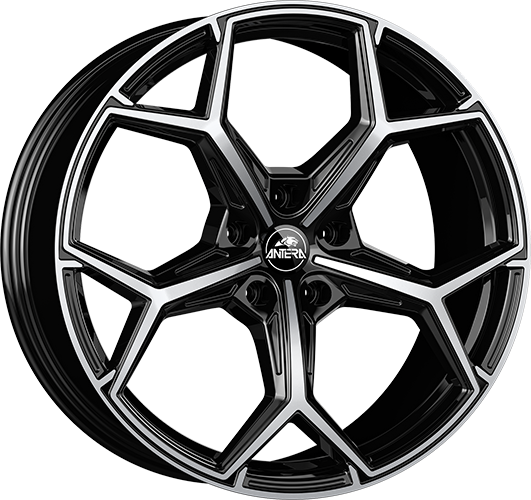 Alu kola GMP A101 9.5x22 5x114.3 ET35 64.1 piano black diamond