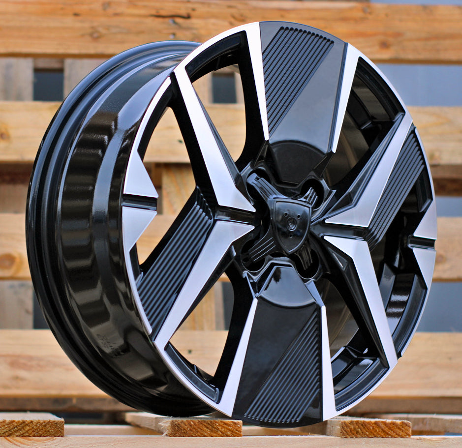 Alu kola pro Peugeot Y1256 6.5x16 4x108 ET32 Black Polished