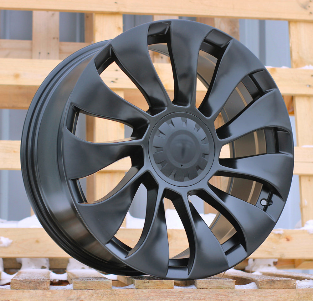 Alu kola pro Tesla YS214 9.5x20 5x114.3 ET45 64.1 Black Matt