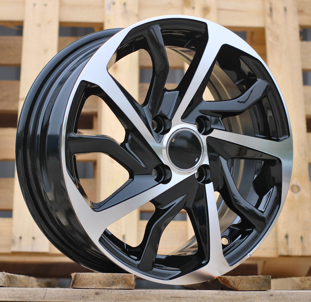 Alu kola pro Toyota B2477 5.5x14 4x100 ET43 54.1 Black Polished