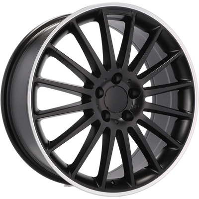 Alu kola pro Mercedes A1020 9x19 5x112 ET54 66.6 Black Half Matt & Polished Lip | Wheelsup.cz