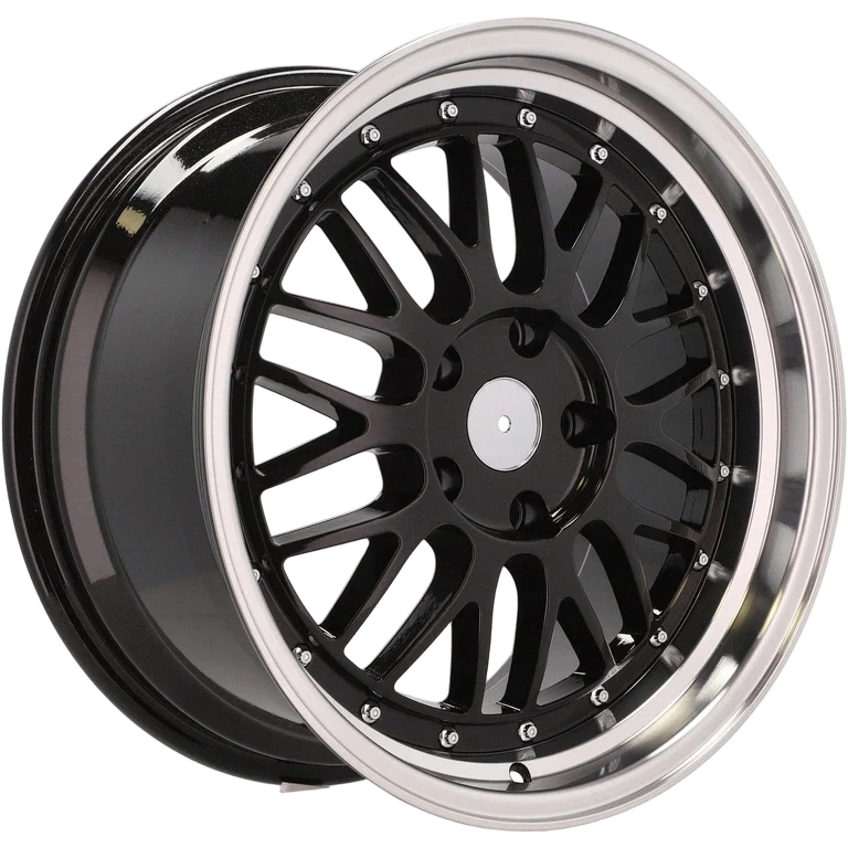 Alu kola Racing Line A1025 8x18 5x120 ET35 72.6 Black & Polished Lip | Wheelsup.cz