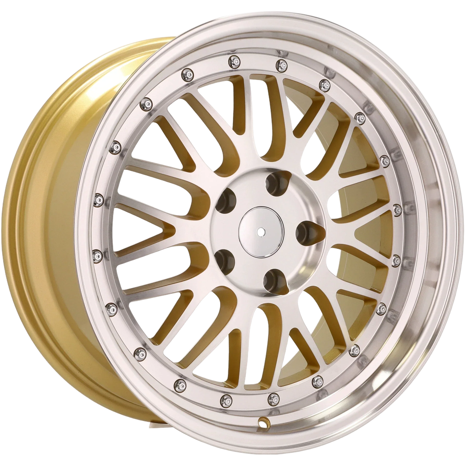 Alu kola Racing Line A1025 8x18 5x120 ET35 72.6 Gold & Polished