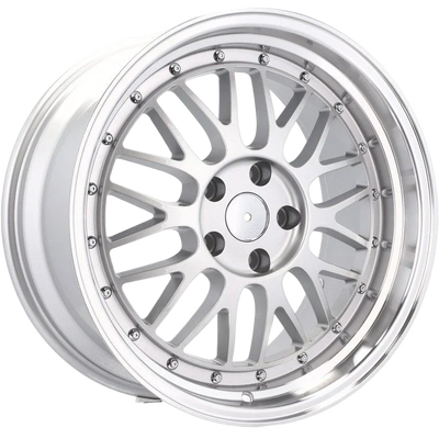 Alu kola Racing Line A1025 8x18 5x120 ET20 74.1 Silver Shining & Polished Lip | Wheelsup.cz