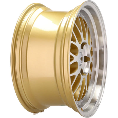Alu kola Racing Line A1025 7.5x17 5x120 ET34 72.6 Gold & Polished | Wheelsup.cz