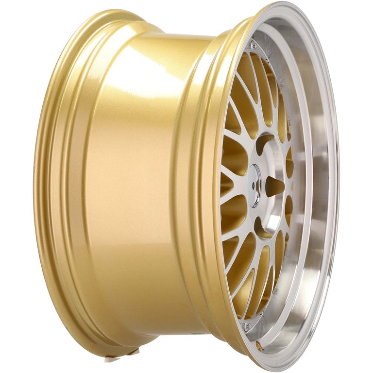 Alu kola Racing Line A1025 7.5x17 5x120 ET34 72.6 Gold & Polished | Wheelsup.cz