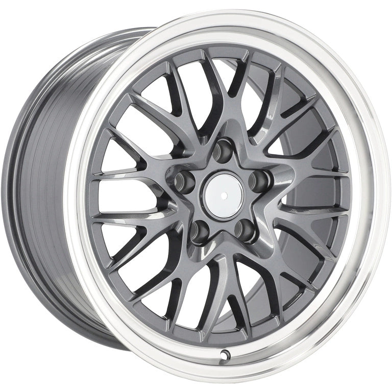 Alu kola Racing Line A1408 8x18 5x120 ET30 72.6 Gun Metal & Polished Lip