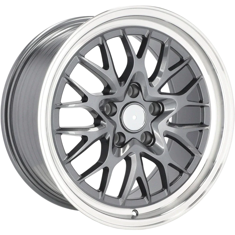 Alu kola Racing Line A1408 8x18 5x120 ET30 72.6 Gun Metal & Polished Lip | Wheelsup.cz