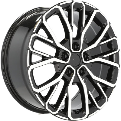 Alu kola pro Jeep A1448 8.5x20 5x127 ET50 71.6 Black Polished | Wheelsup.cz