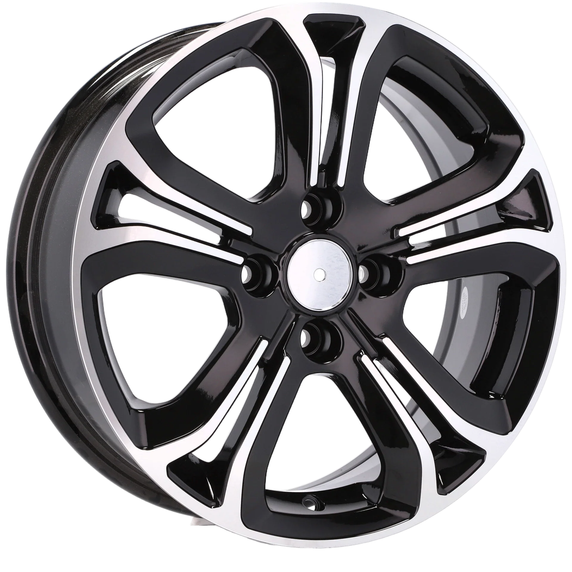 Alu kola pro Citroen A5108 6x16 4x108 ET22 65.1 Black Polished | Wheelsup.cz