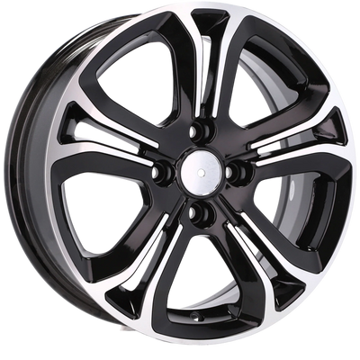 Alu kola pro Citroen A5108 6x16 4x108 ET22 65.1 Black Polished | Wheelsup.cz