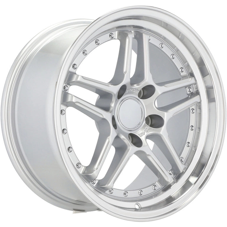 Alu kola pro BMW A5863 9.5x17 5x120 ET25 72.6 Silver & Polished Lip | Wheelsup.cz