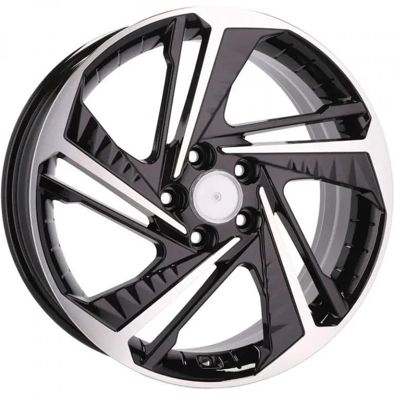 Alu kola pro Hyundai A5895 7x17 5x114.3 ET43.5 67.1 Black Polished | Wheelsup.cz