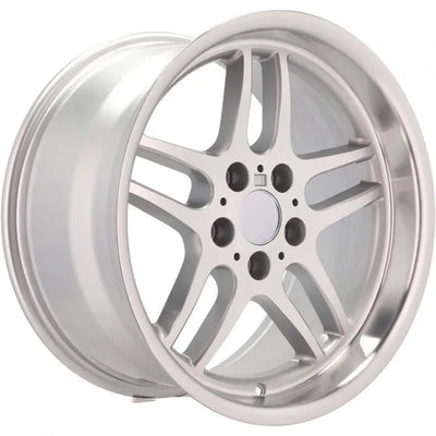 Alu kola pro BMW A5913 9.5x18 5x120 ET20 74.1 Silver & Polished Lip