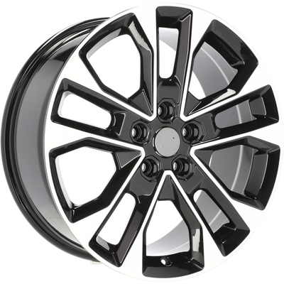 Alu kola pro Jeep A5914 8.5x20 5x127 ET50 71.6 Black Polished | Wheelsup.cz