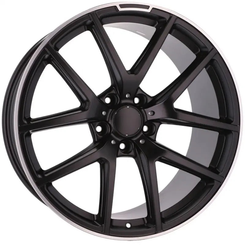 Alu kola pro Mercedes A8221 10x20 5x130 ET35 84.1 Black & Polished Lip | Wheelsup.cz