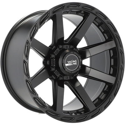 Alu kola pro Offroad A8917 10x20 8x165.1 ET-18 125.2 Black Half Matt | Wheelsup.cz