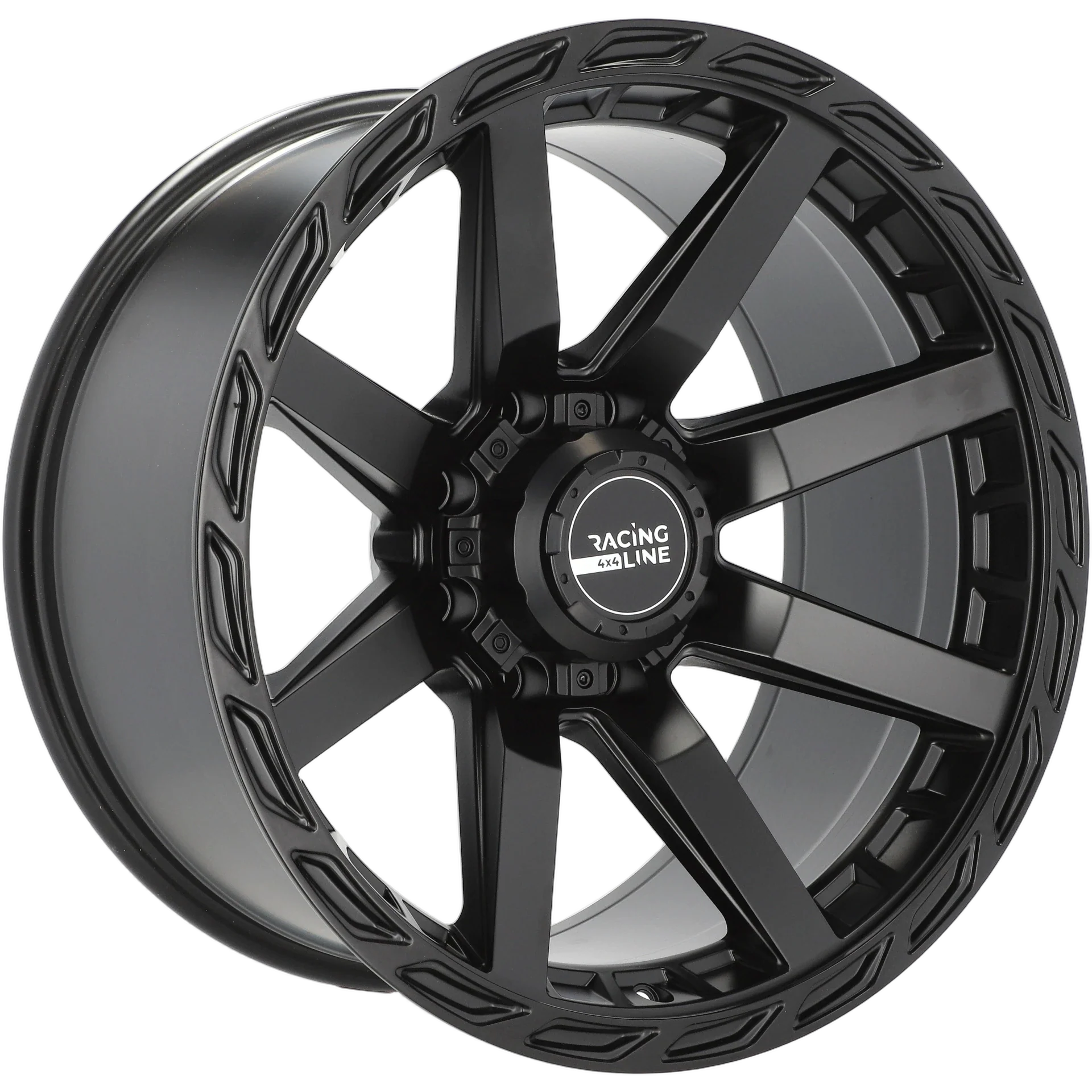Alu kola pro Offroad A8917 10x20 8x165.1 ET-18 125.2 Black Half Matt | Wheelsup.cz
