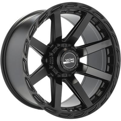 Alu kola pro Offroad A8917 10x20 8x165.1 ET-18 125.2 Black Half Matt | Wheelsup.cz