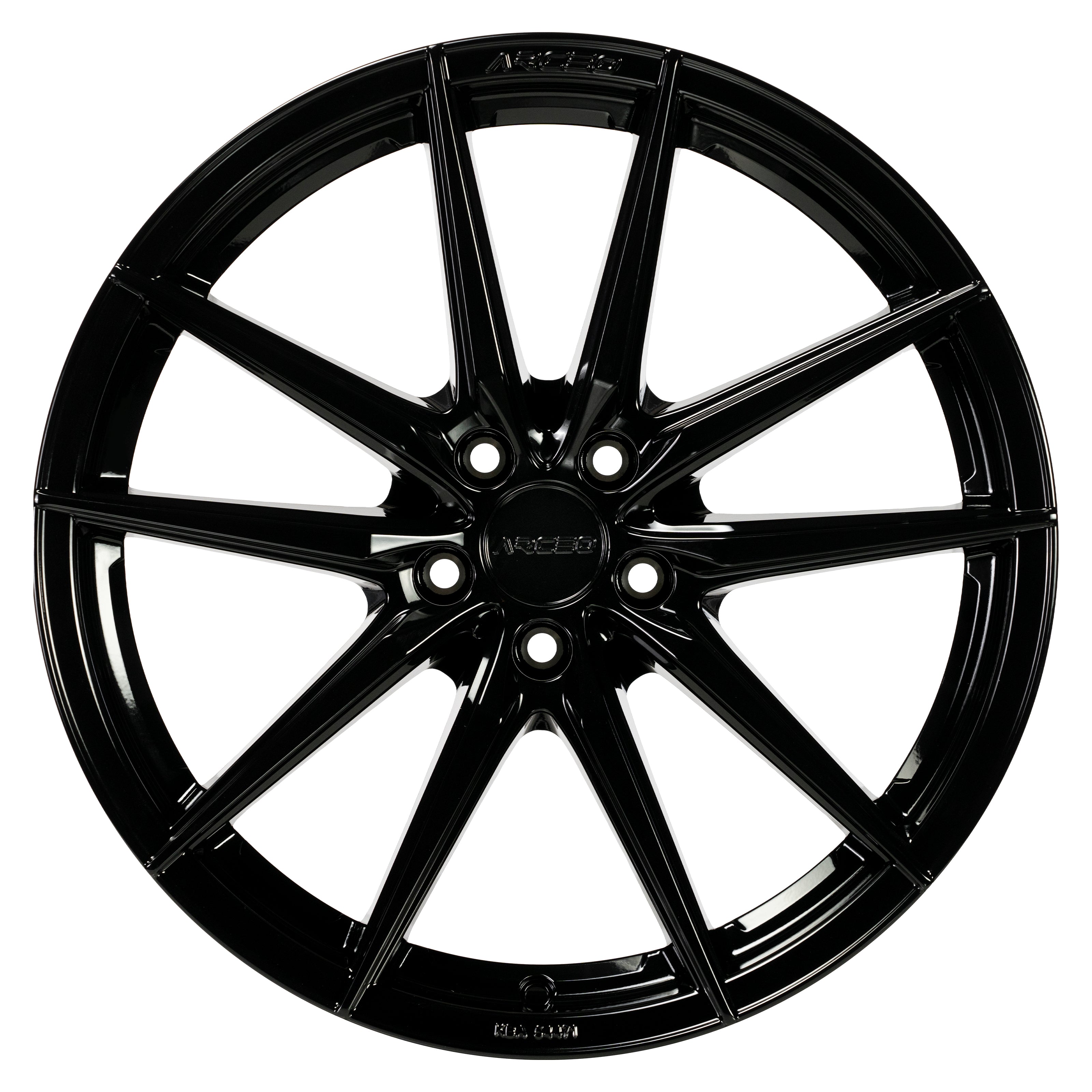 Alu kola Arceo MONACO 8.5x19 5x108 ET45 Glossy Black