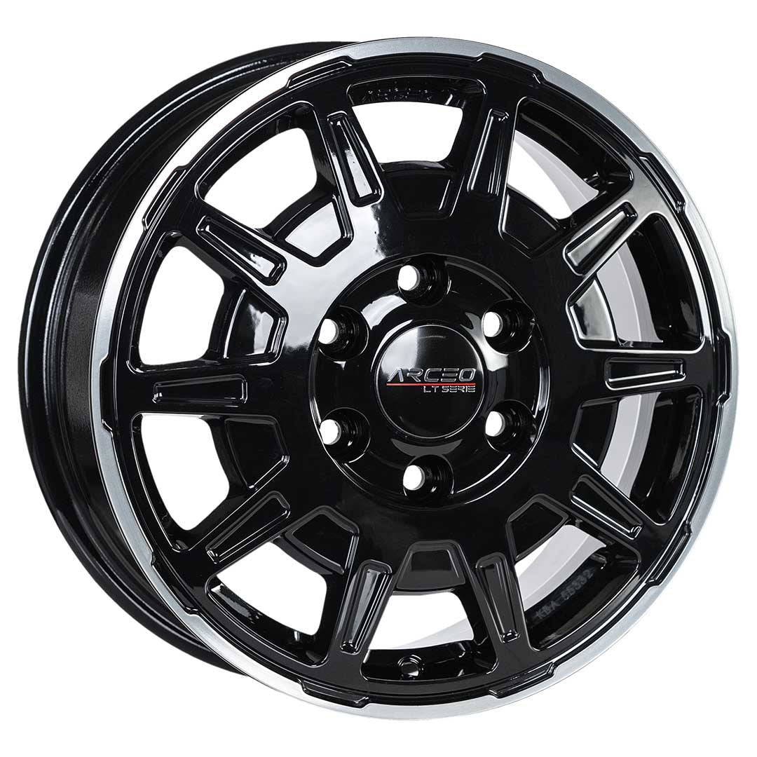 Alu kola Arceo LT1 6.5x16 6x130 ET62 Black Lip Diamond