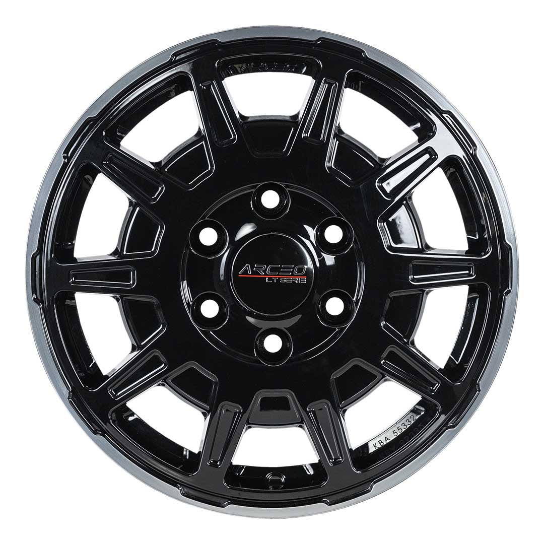 Alu kola Arceo LT1 6.5x16 6x130 ET62 Black Lip Diamond