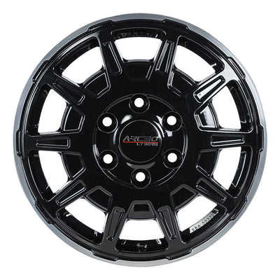 Alu kola Arceo LT1 6.5x16 6x130 ET62 Black Lip Diamond | Wheelsup.cz