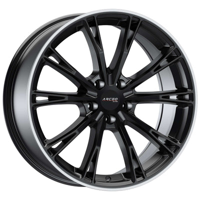 Alu kola Arceo ASW01 8.5x20 5x112 ET30 Matt Black Lip Diamond | Wheelsup.cz