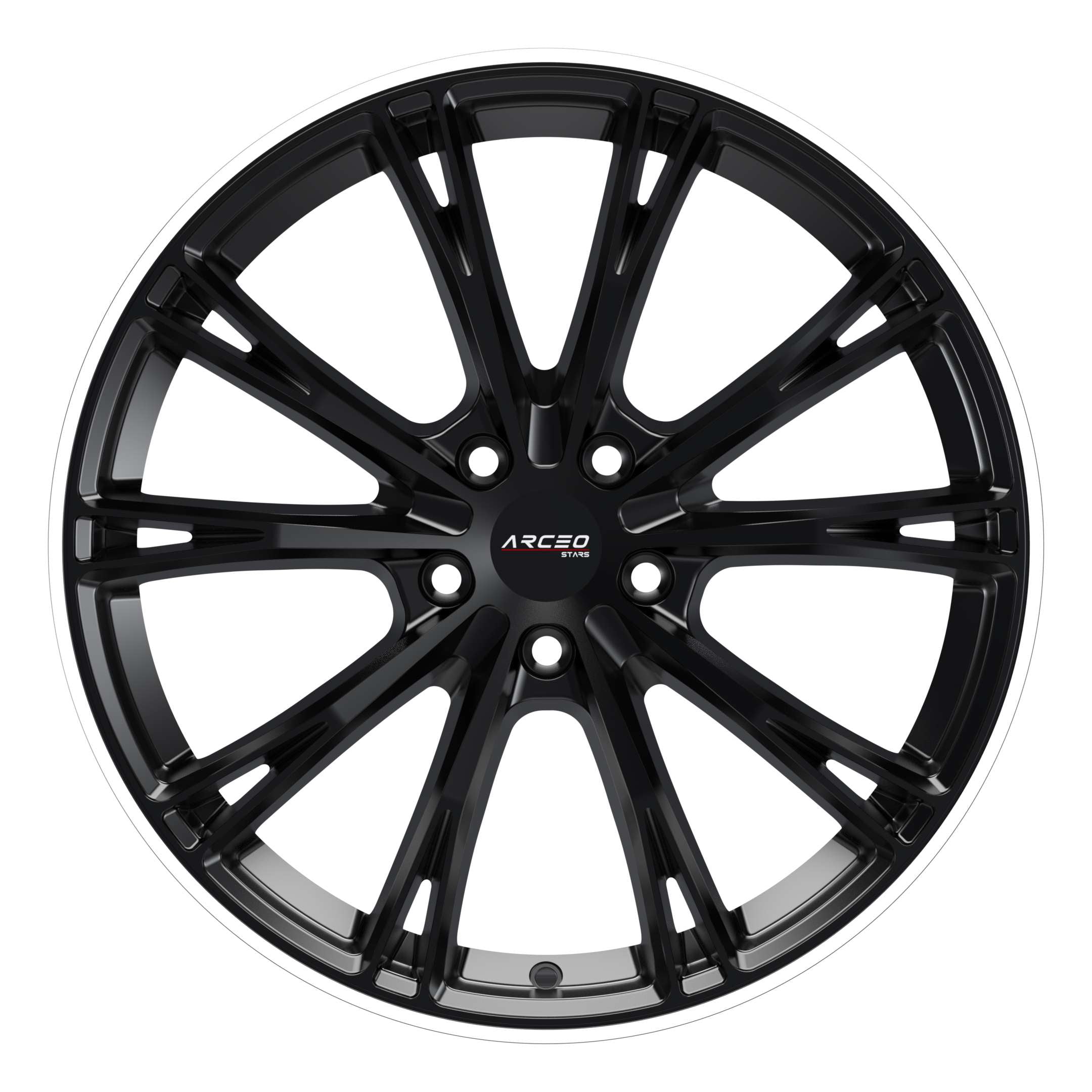 Alu kola Arceo ASW01 8.5x20 5x112 ET30 Matt Black Lip Diamond | Wheelsup.cz