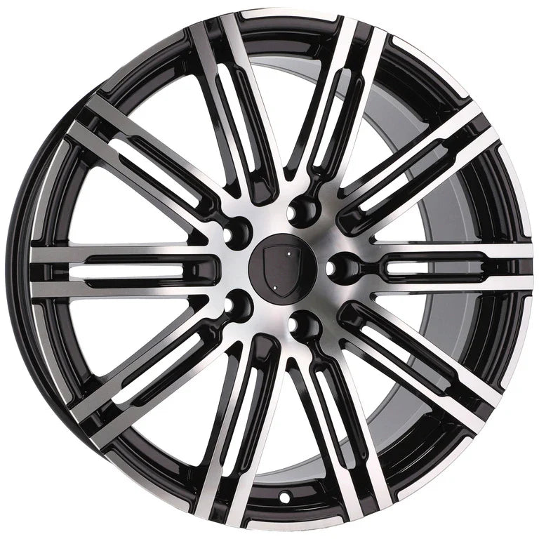 Alu kola pro Porsche B1026 8.5x19 5x112 ET21 66.6 Black Polished | Wheelsup.cz