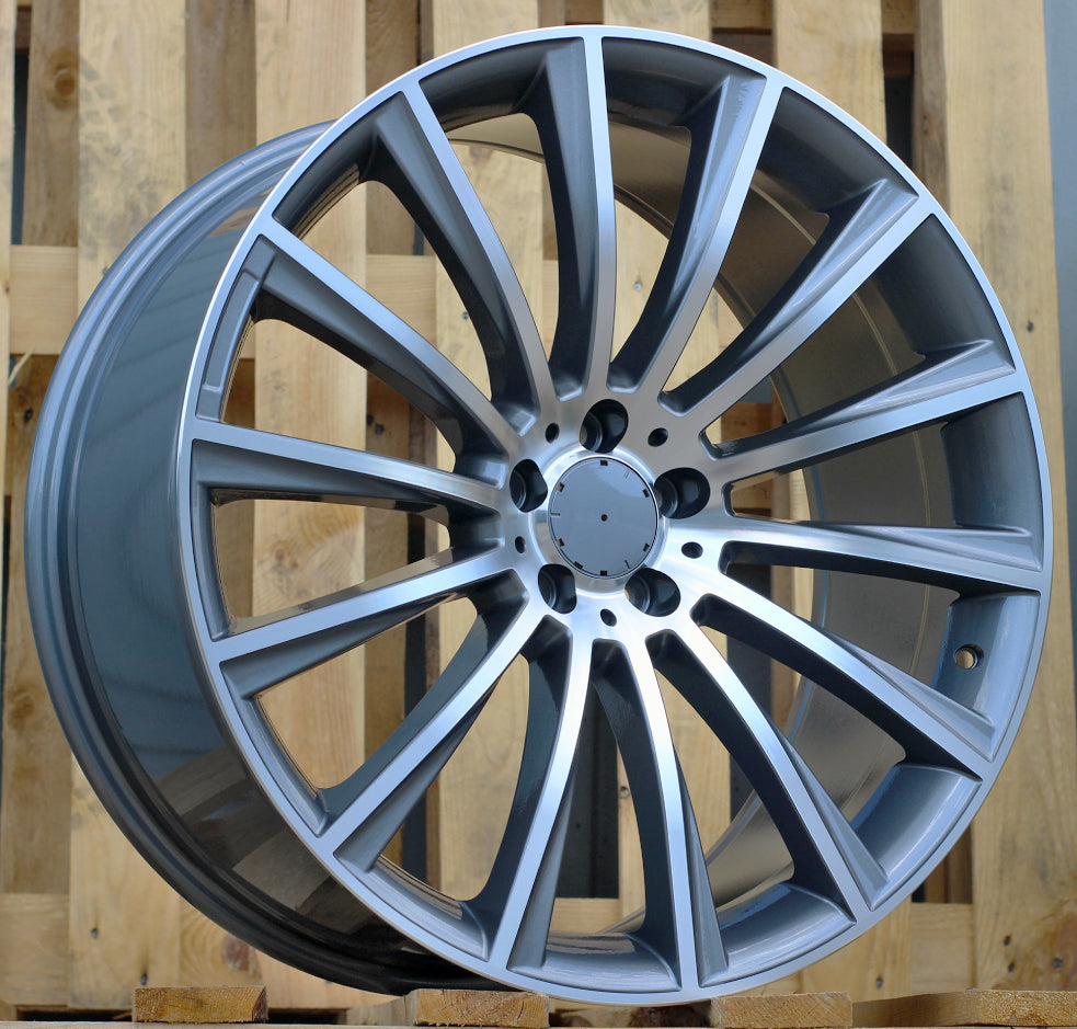 Alu kola Racing Line B1048 10x21 5x112 ET40 Grey Polished & Powder Coating Mercedes WheelsUp