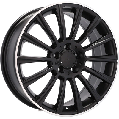 Alu kola pro Mercedes B1048 8.5x18 5x112 ET48 Black Half Matt & Polished Lip | Wheelsup.cz